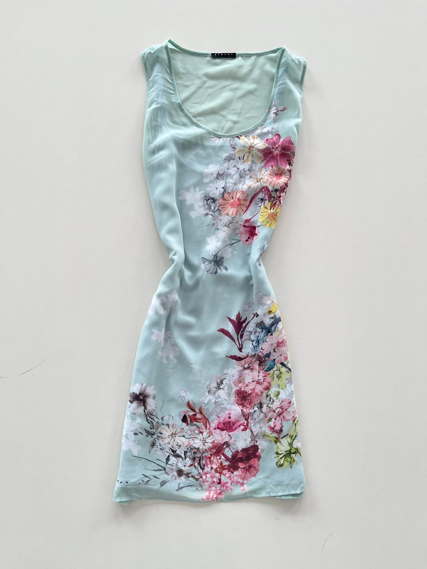 Sisley Floral Vintage Dress-Bust 36 to 38
