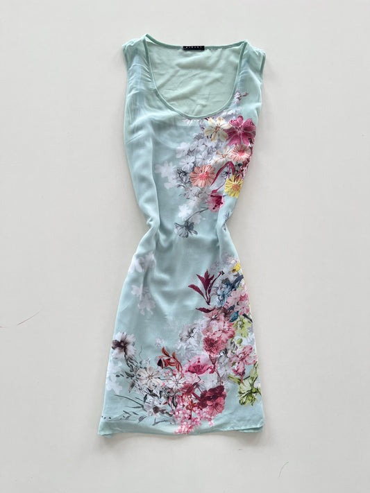 Sisley Floral Vintage Dress-Bust 36 to 38