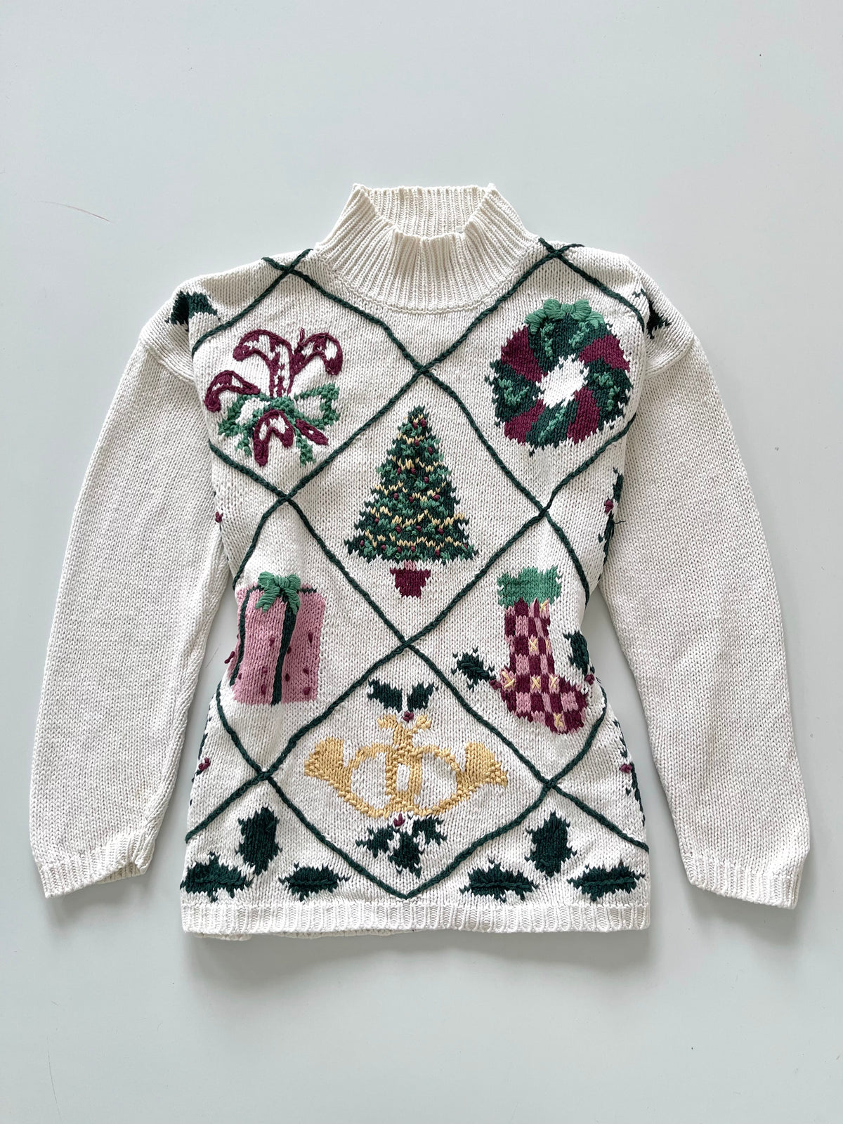 Boundary Waters Embroidered Christmas Sweater-Bust 48