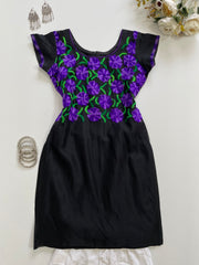 Embroidered Black Kurti-Bust 34