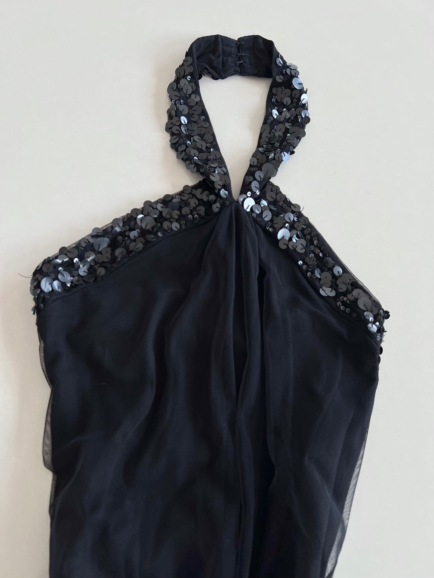 Vintage Embroidered Halter Dress-Bust 28 to 30