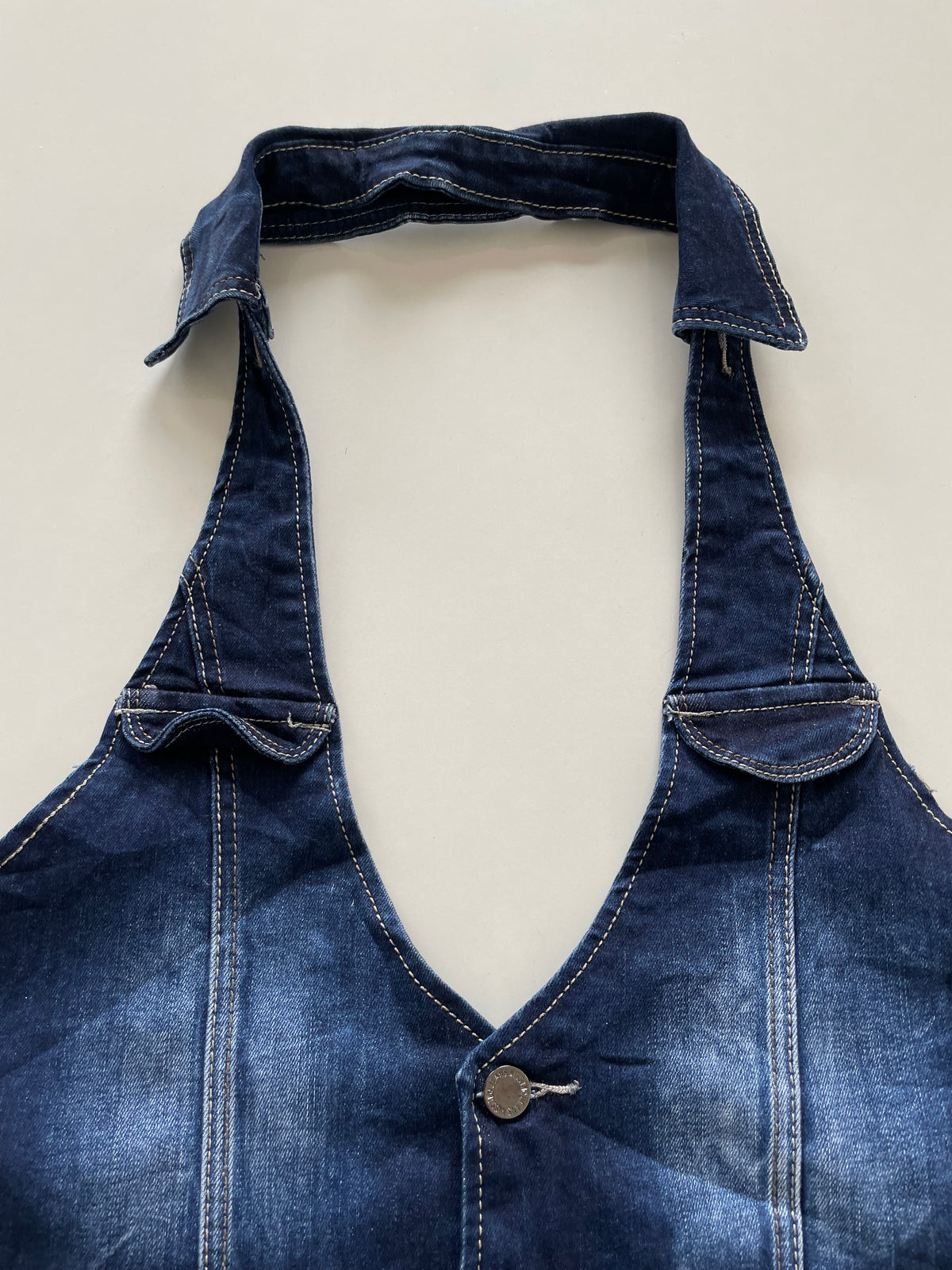 Denim Waistcoat-Bust 36