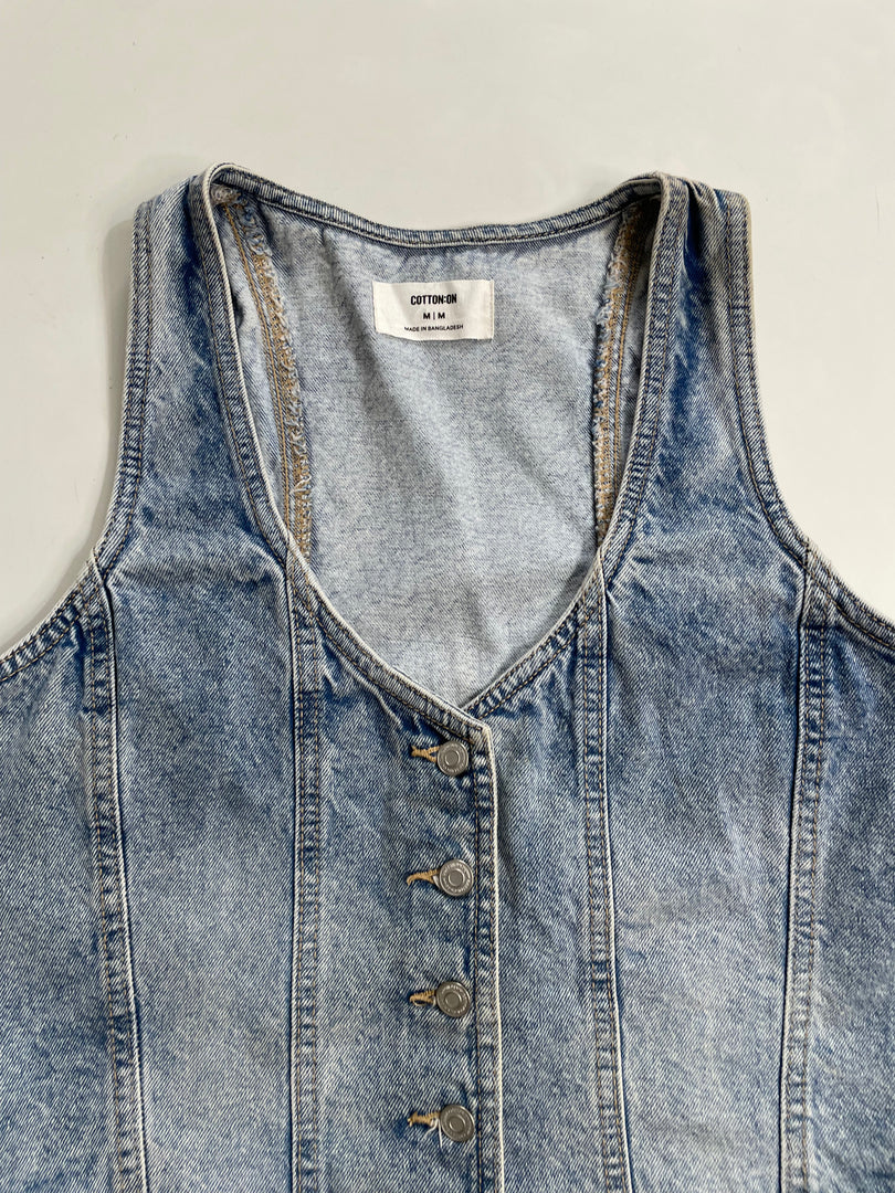 Cotton On Denim Waistcoat-Bust 36