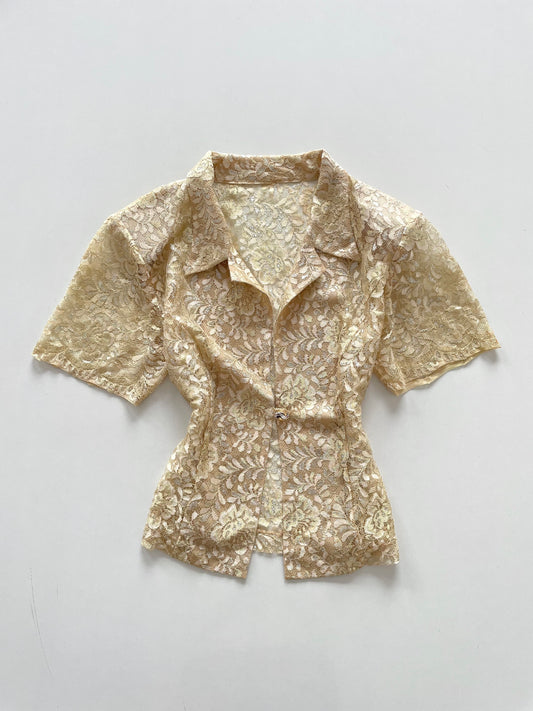 Lace Sheer Top-Bust 38