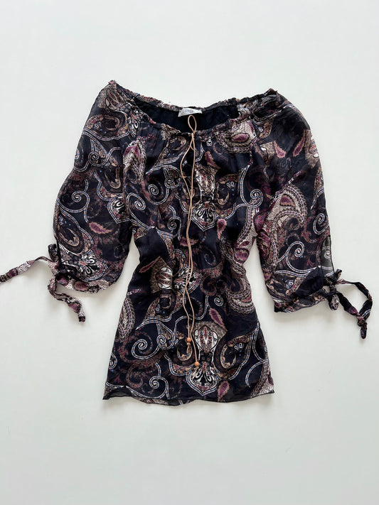Tredy Vintage Paisley Top-Bust 44 to 46