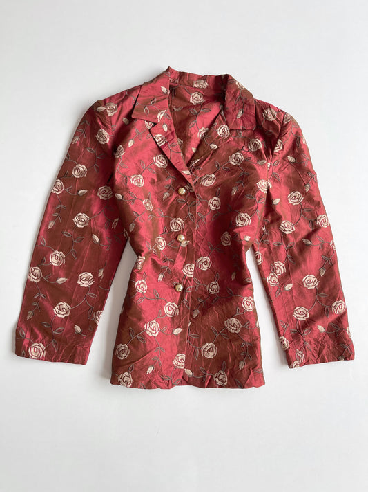 Embroidered Vintage Blazer-Bust 42