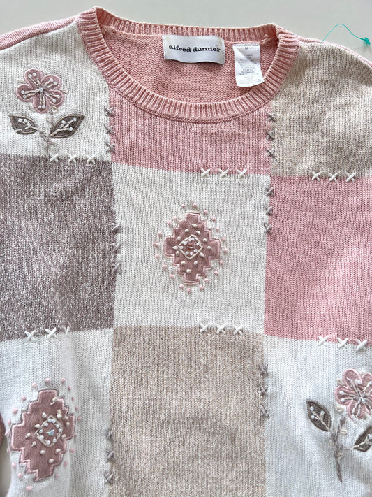 Alfred Dunner Embroidered Sweater-Bust 44