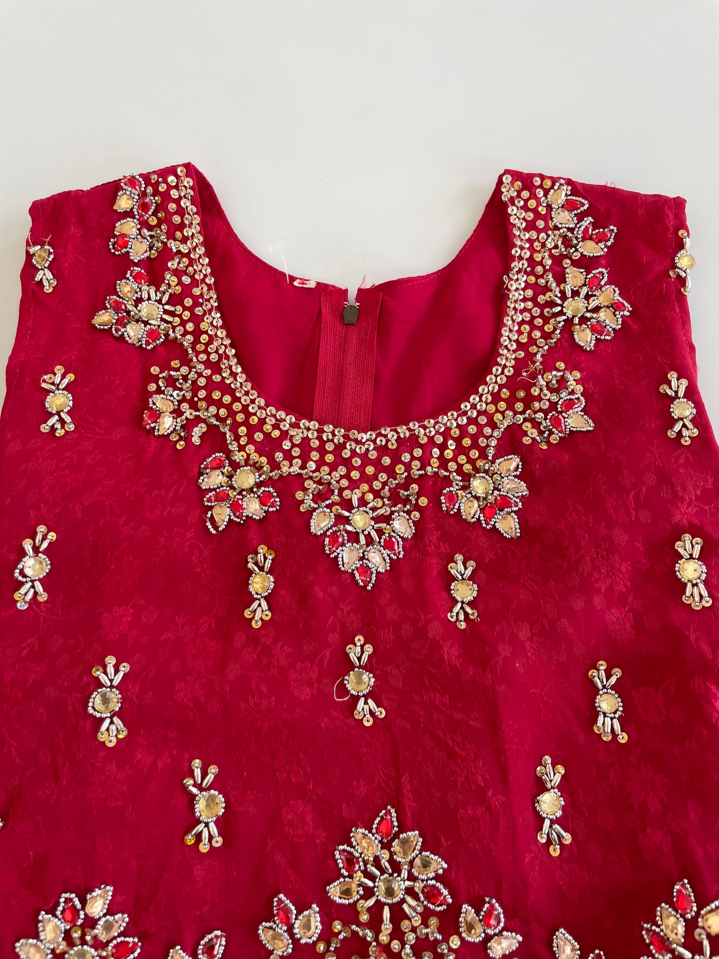 Heavily Hand Embroidered Desi Top-Bust 30