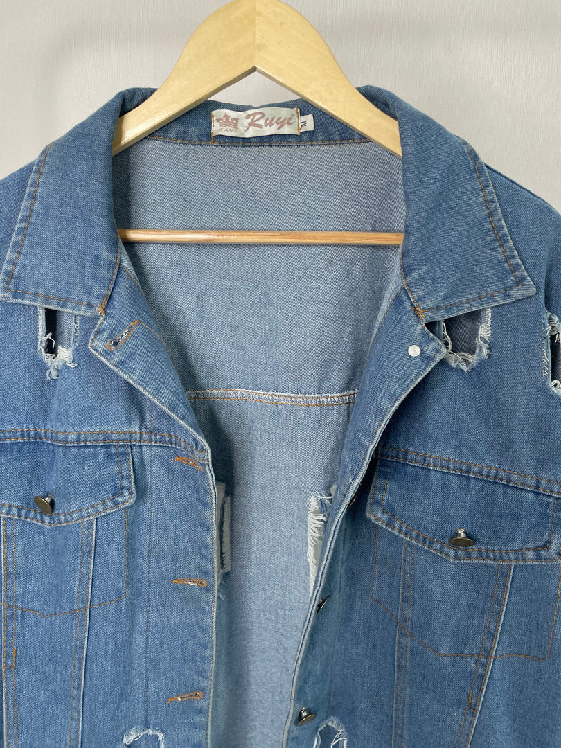 Ruyi Cutout Denim Jacket-Bust 46