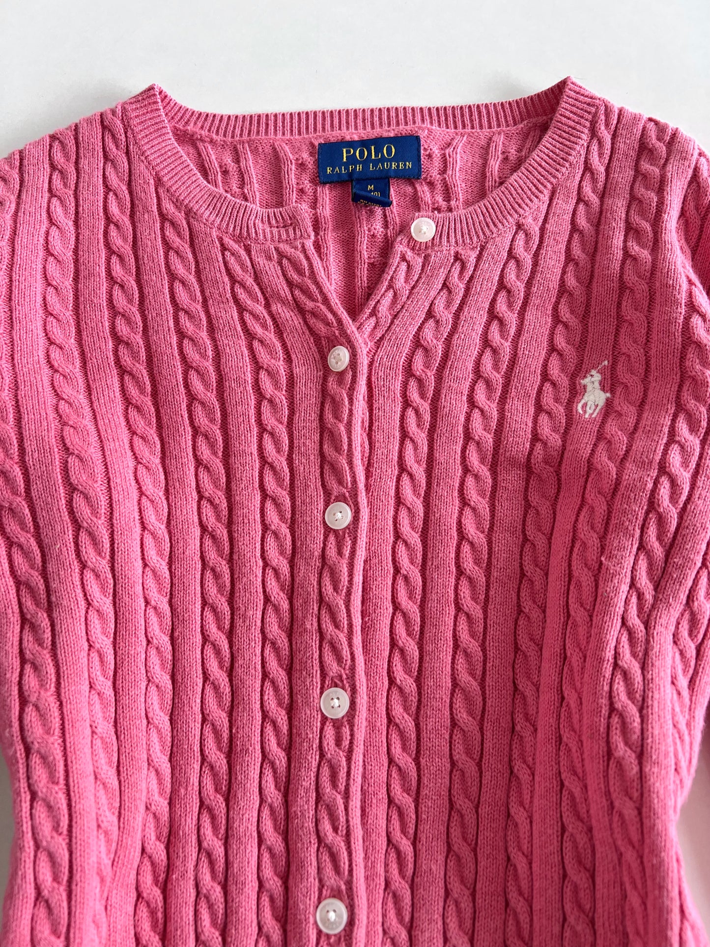 Ralph Lauren 100%Cotton Vintage Cardigan-Bust 36