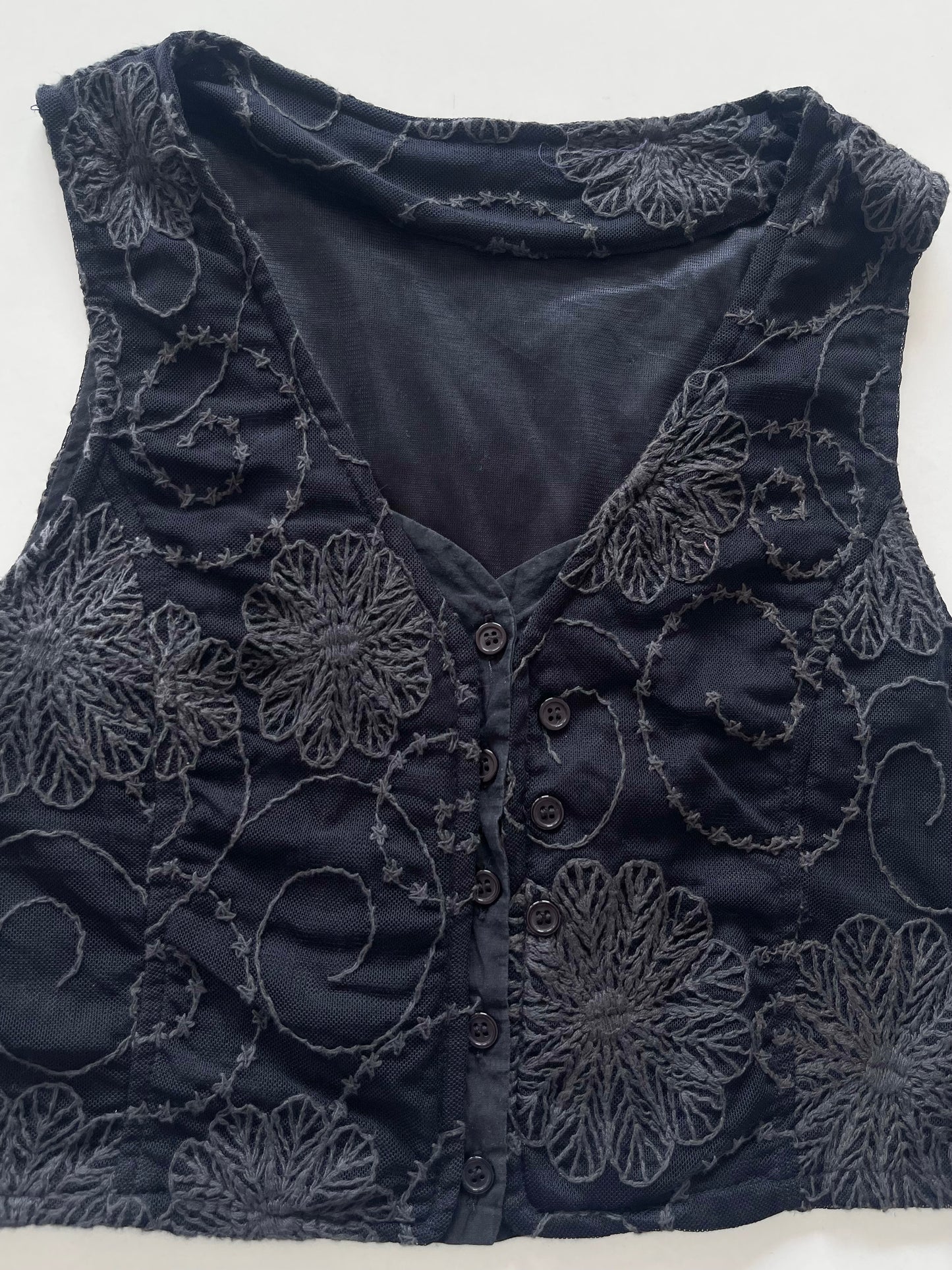 Embroidered Top-Bust 36
