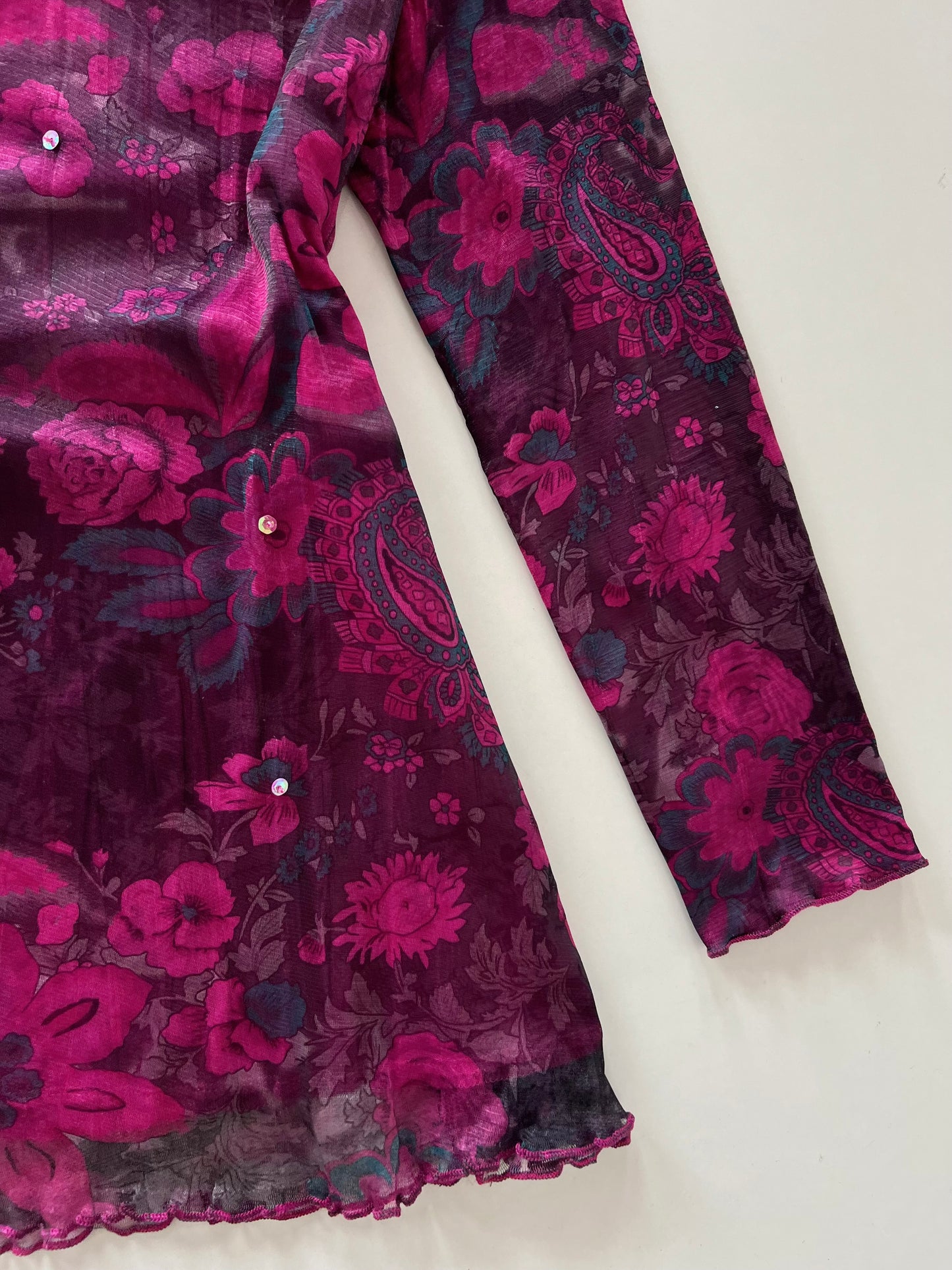 Vintage Paisley Top-Bust 40 to 42
