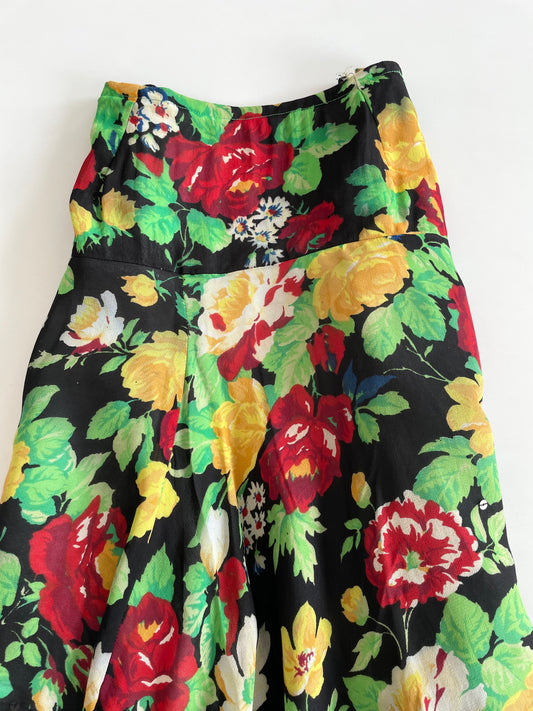 Vintage Asymmetric Skirt -Waist 26