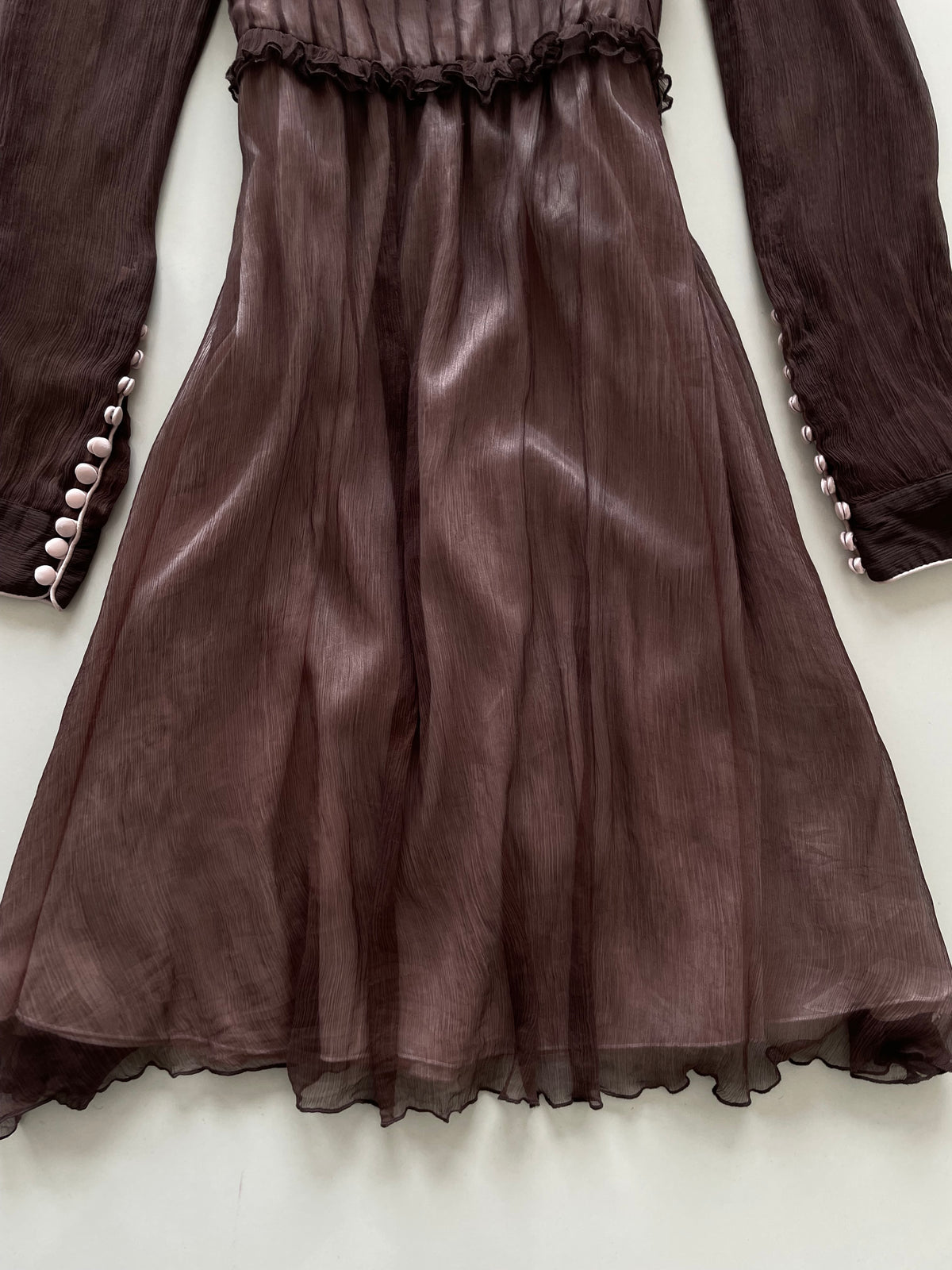 Pure Silk Vintage Dress-Bust 34