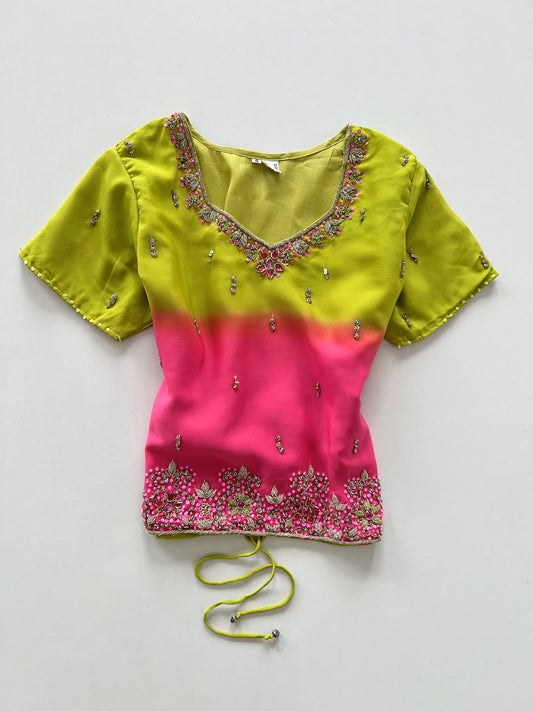 Embroidered Vintage Top-Bust 36