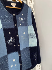 Northern Reflections Embroidered Vintage Sweater-Bust 46