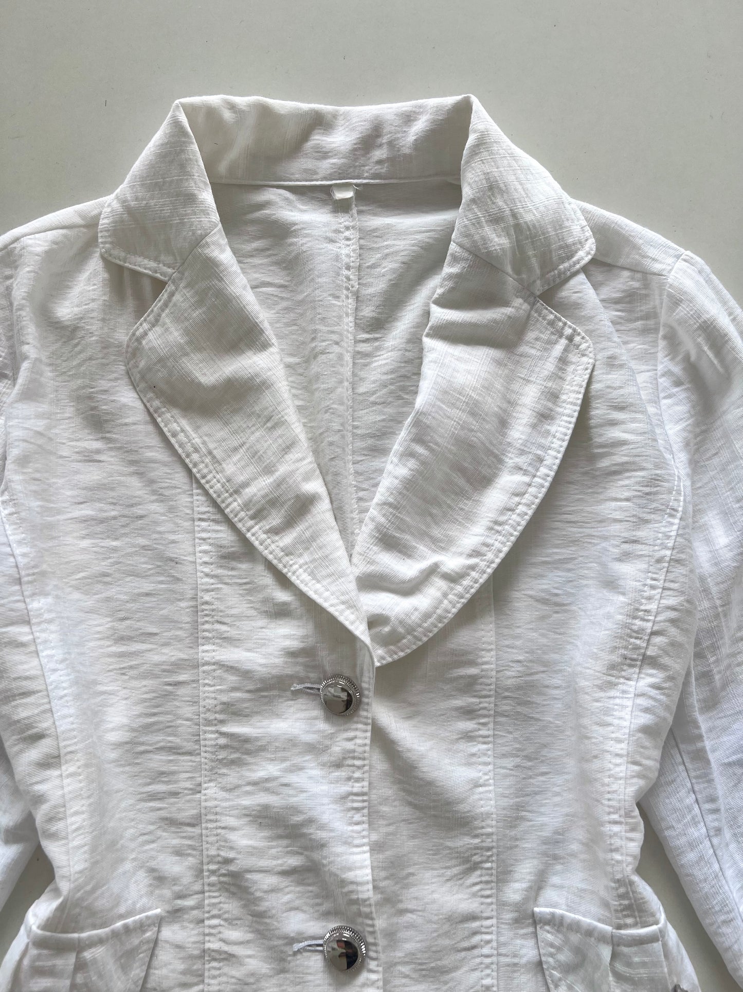 White Vintage Blazer-Bust 42