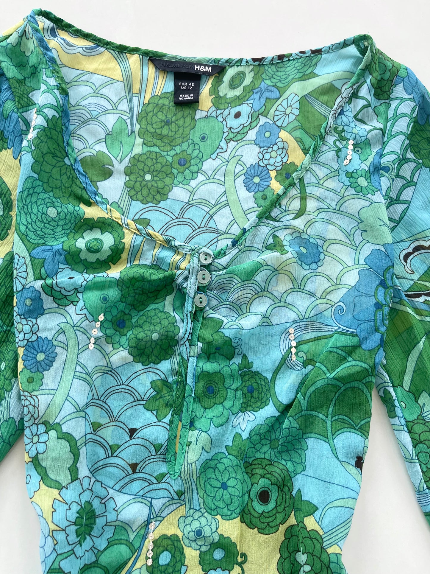 H&M Sheer Top-Bust 36
