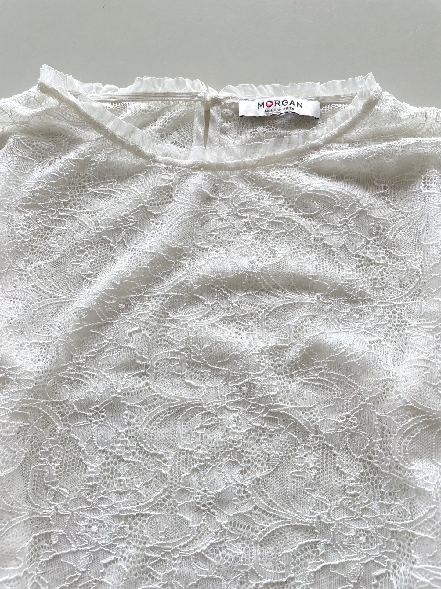 Morgan De Toi Sheer Vintage Top-Bust 38