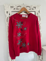 Load image into Gallery viewer, Alfred Dunner Embroidered Vintage Sweater-Bust 44
