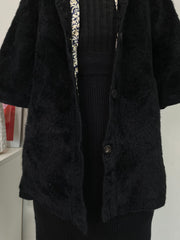 Black Fur Coat-Bust 34