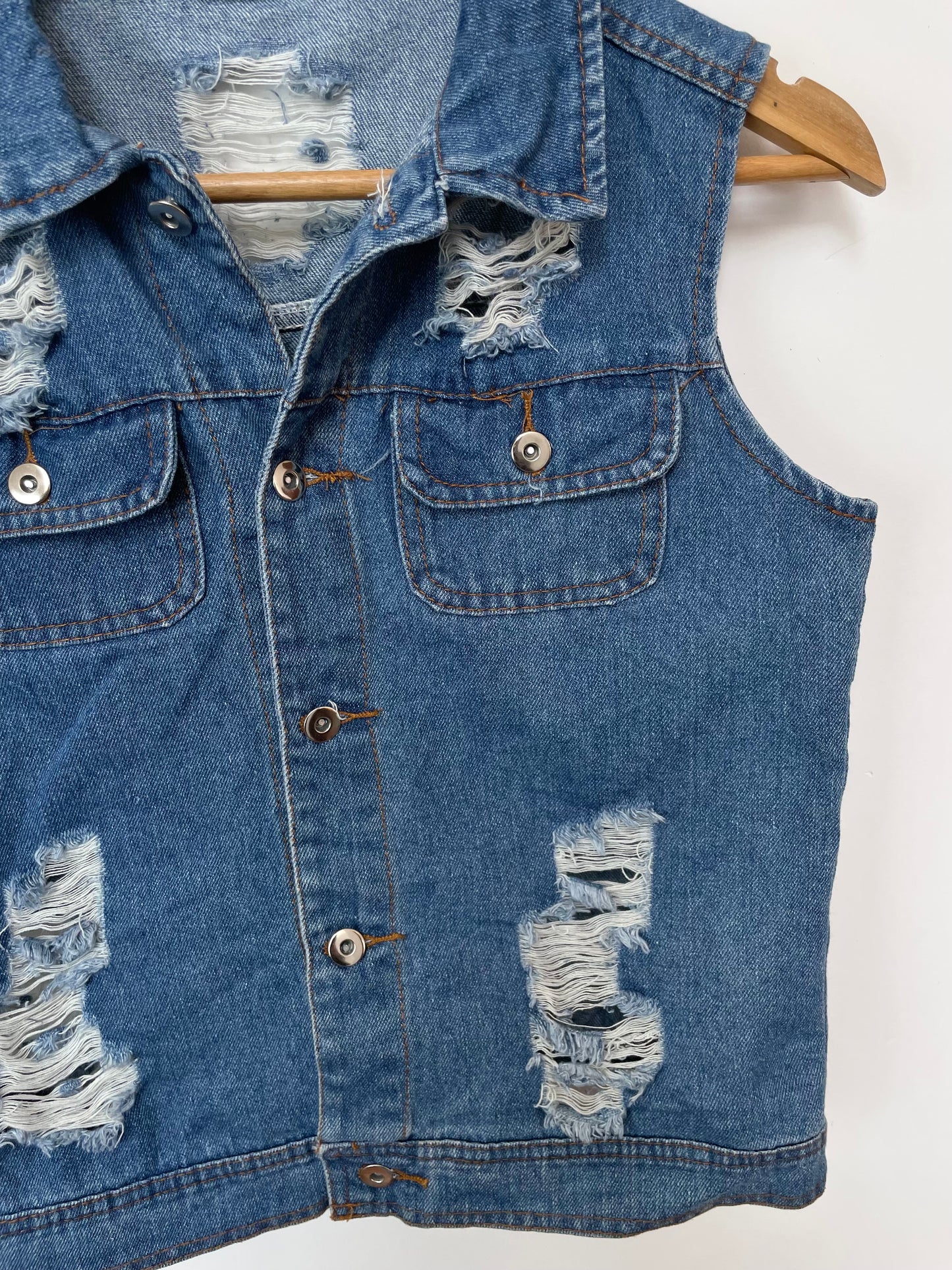 Denim Vest-Bust 36