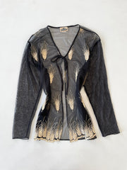 Superline Vintage Sheer Top-Bust 48 to 50