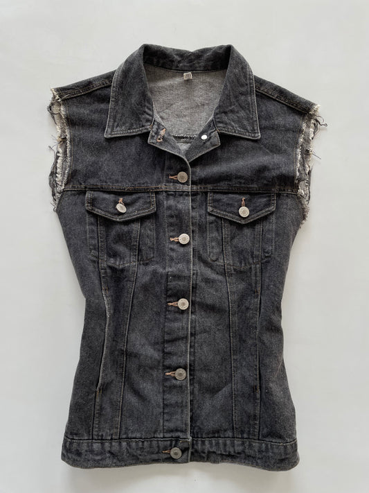 Vintage Denim Vest-Bust 36