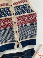 Chunky Sweater Vest-Bust 40