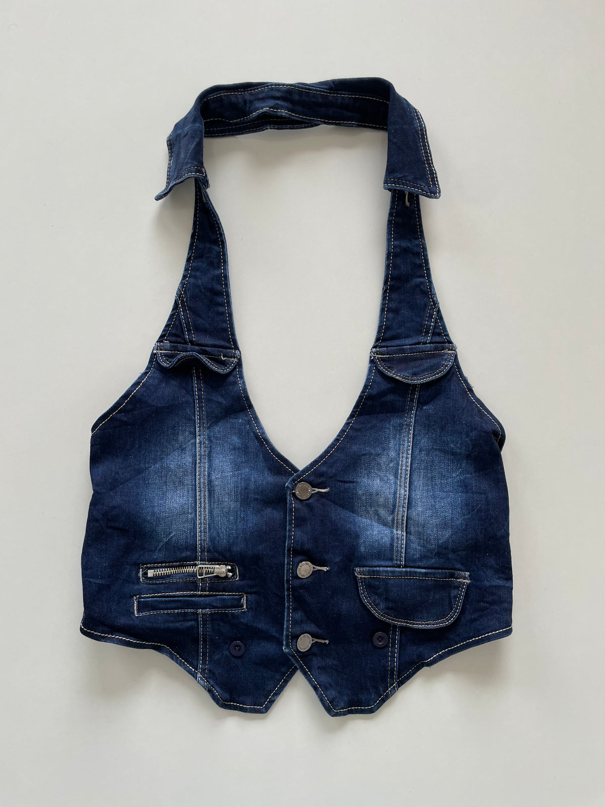 Denim Waistcoat-Bust 36