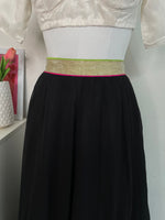 Load image into Gallery viewer, BLACK LEHENGA - WAIST 32
