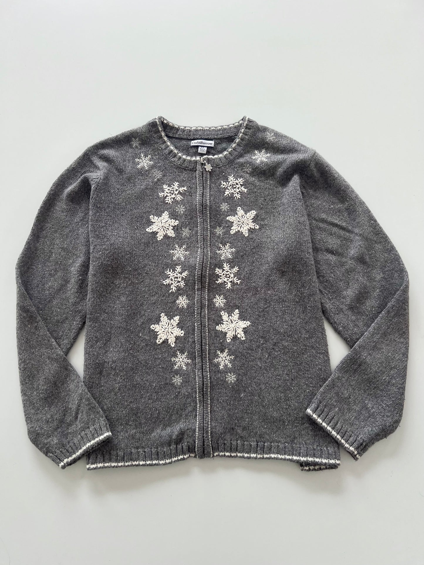 Croft&Barrow Embroidered Zipper -Bust 50