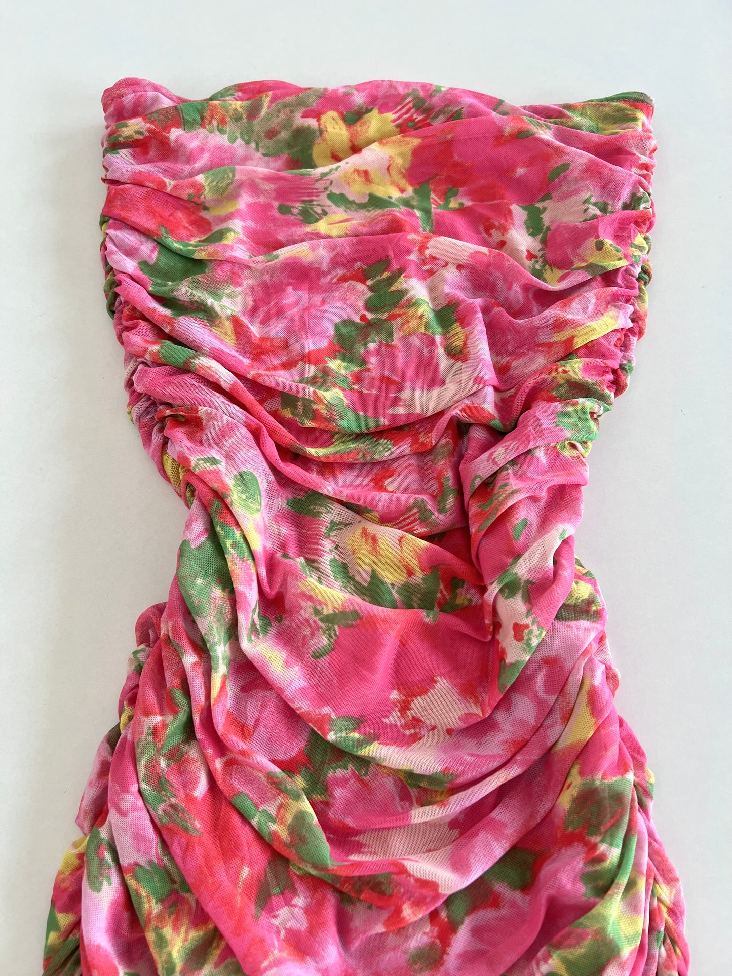 Pinkrose Ruched Dress-Bust 48 to 50