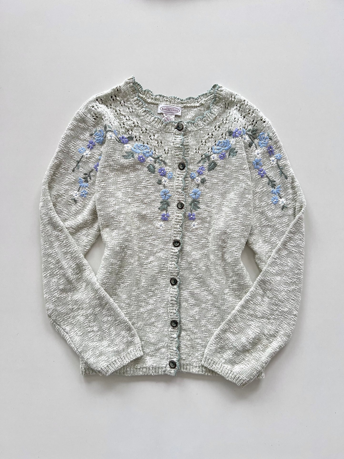 Reflections Embroidered Sweater-Bust 44