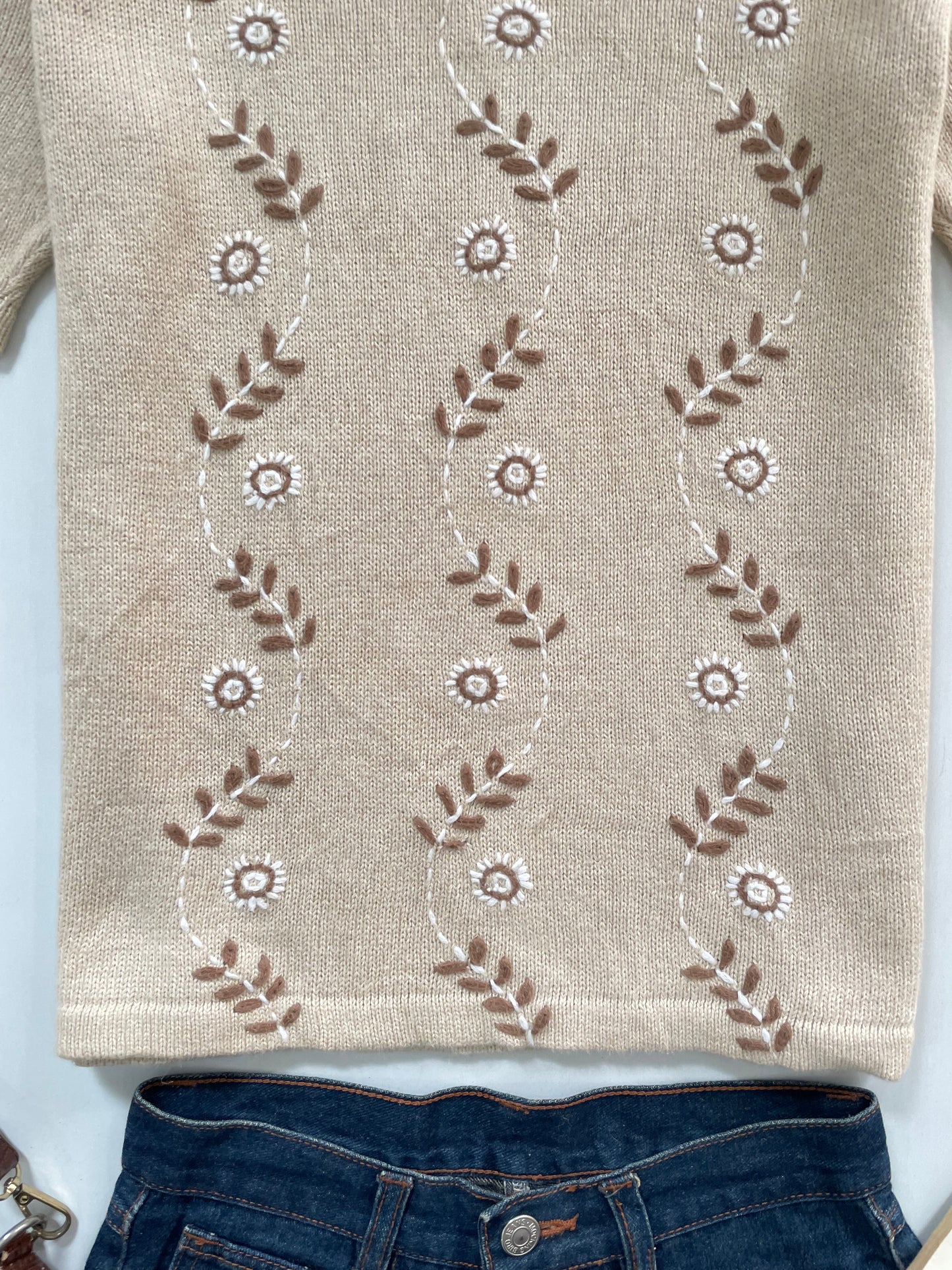 Christopher & Banks Embroidered Sweater Vest-Bust 34