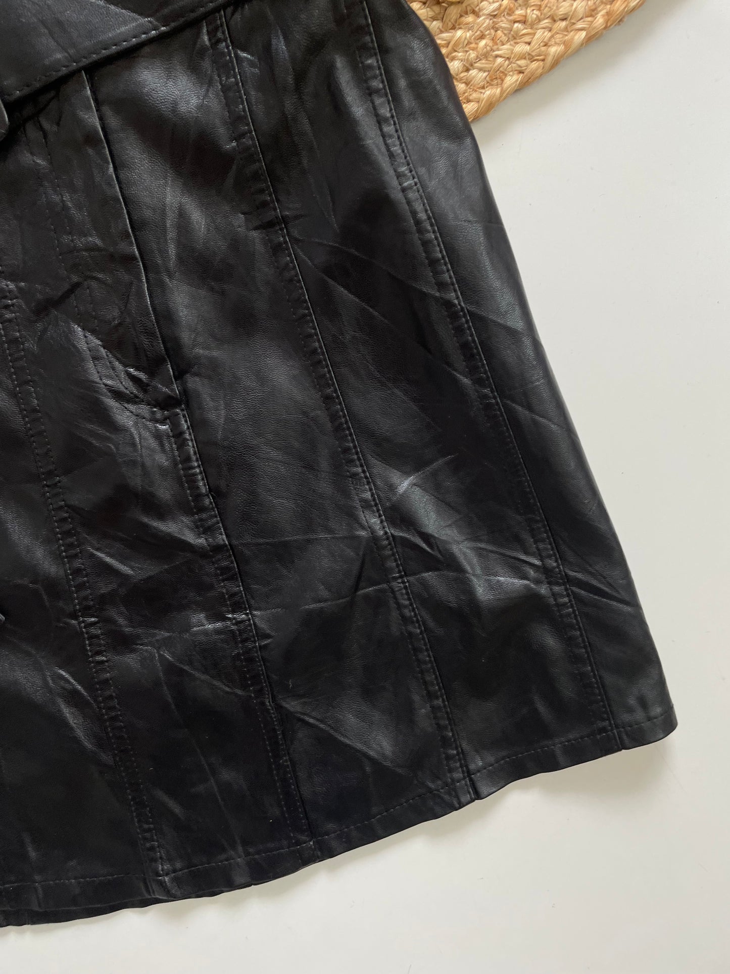 CEST MONIQUE LEATHER SKIRT-WAIST 30