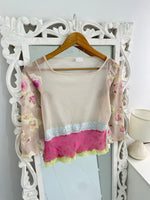 Load image into Gallery viewer, Lace Sheer Top-Bust 34 to 36