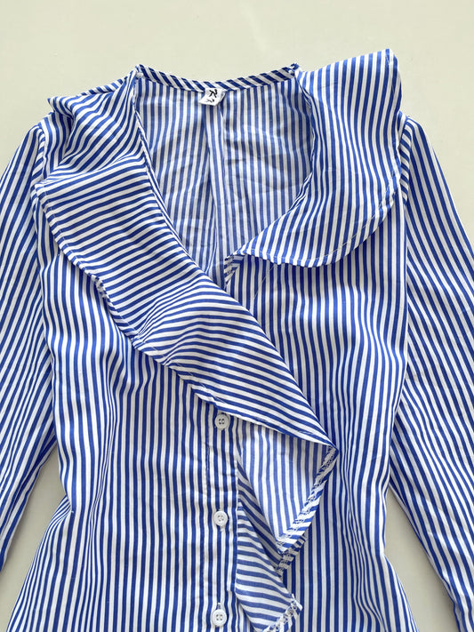 Ruffle Striped Top-Bust 38