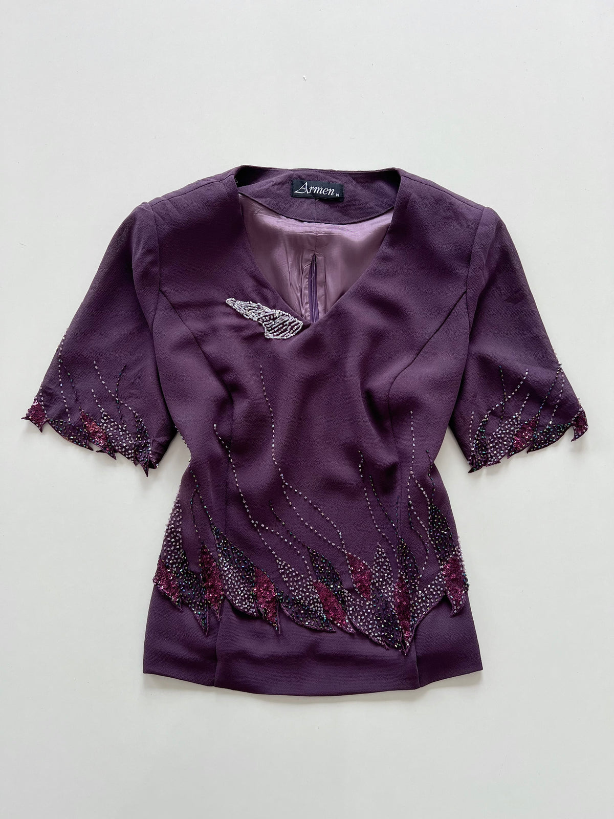 Armen Embroidered Top-Bust 40