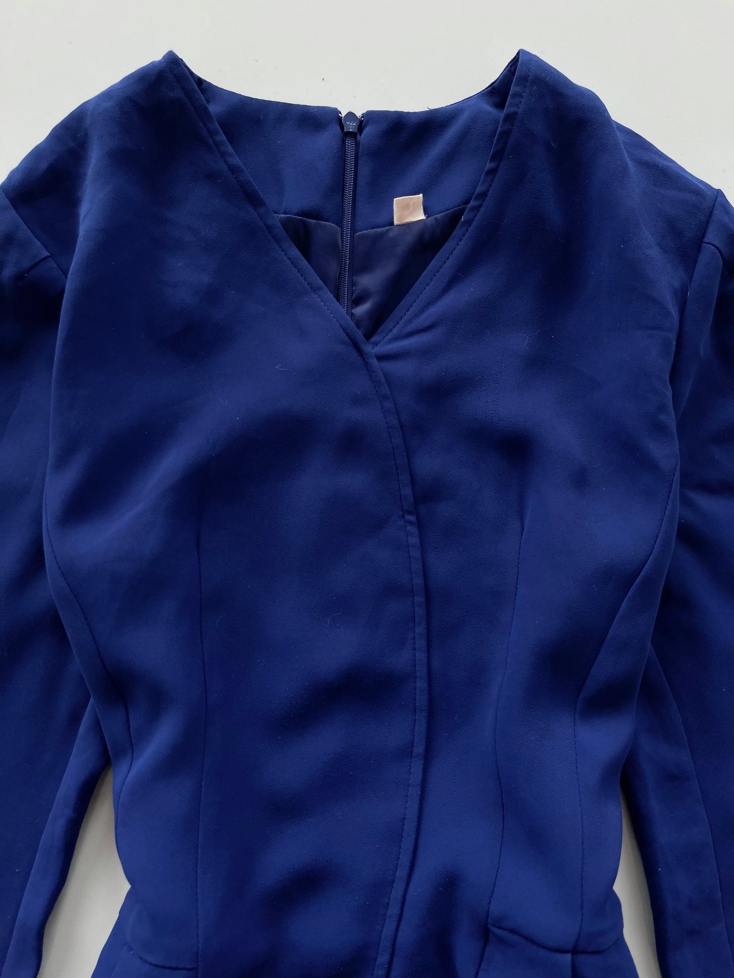 Blue & Black Vintage Dress-Bust 36