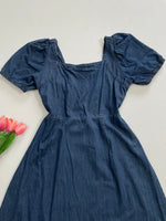 Load image into Gallery viewer, Denim Dress-Bust 32 to 34
