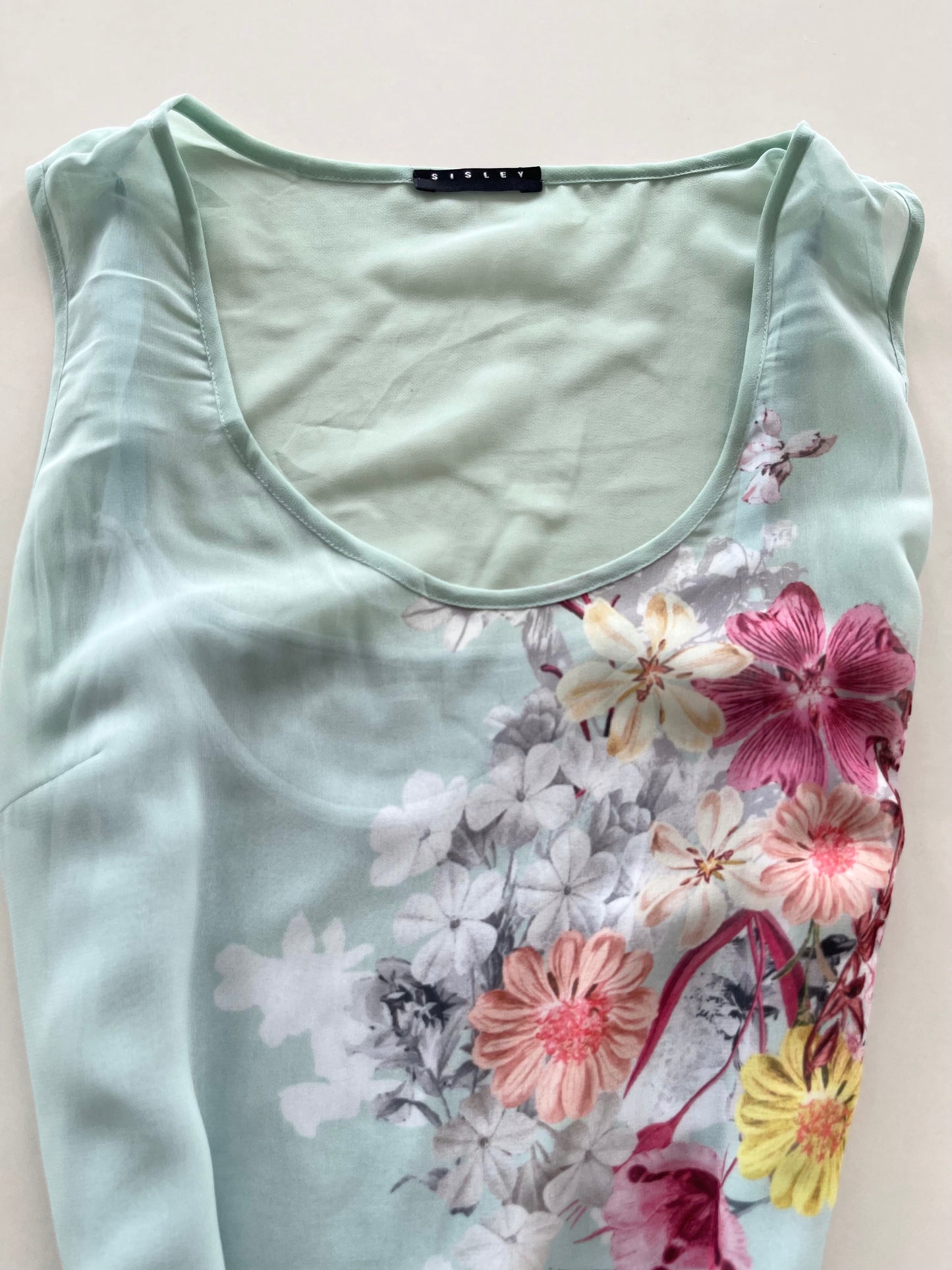 Sisley Floral Vintage Dress-Bust 36 to 38