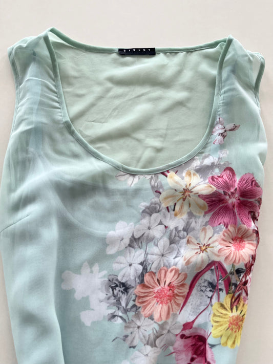 Sisley Floral Vintage Dress-Bust 36 to 38