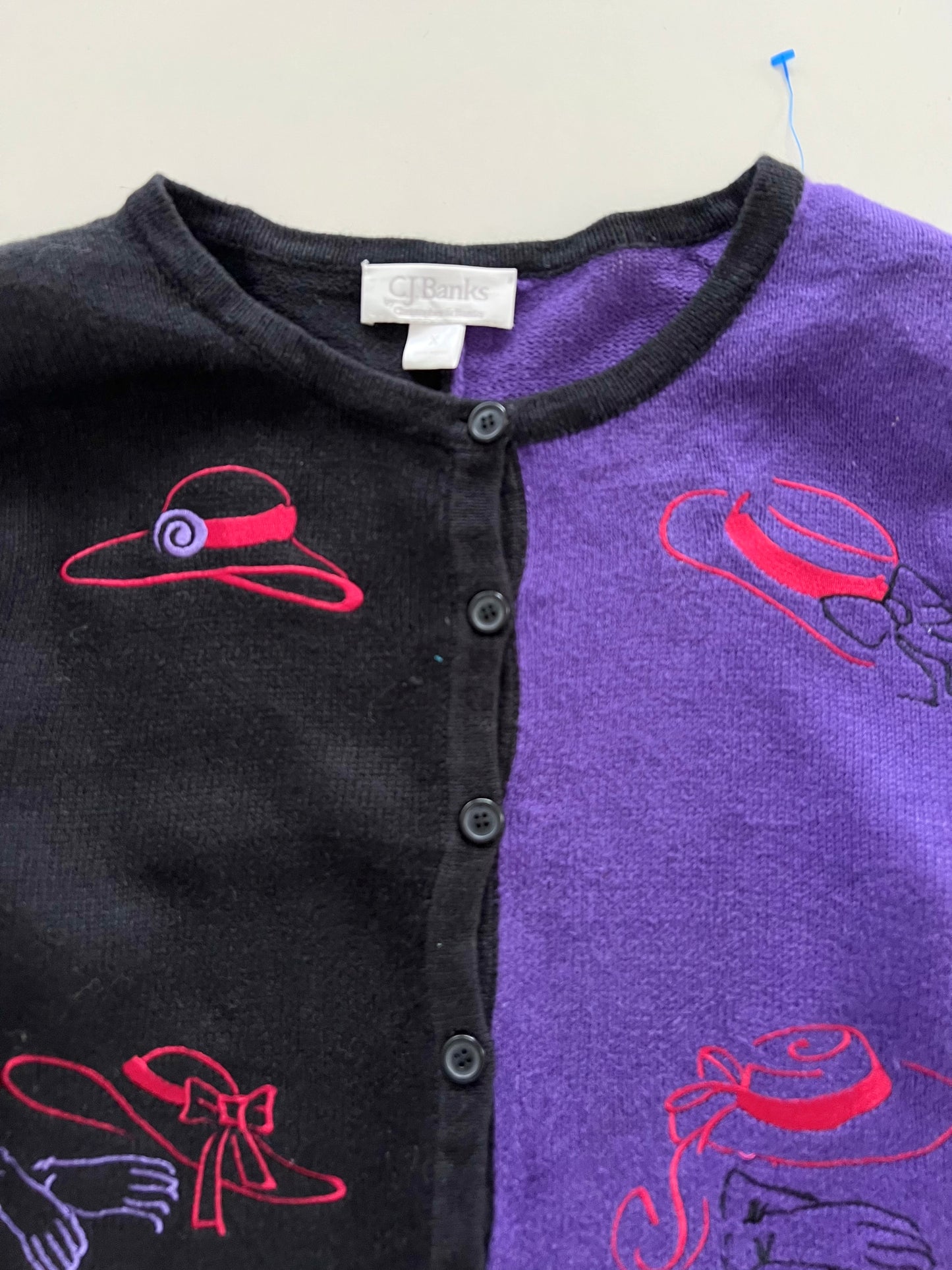 C.J. Banks Embroidered Sweater-Bust 48
