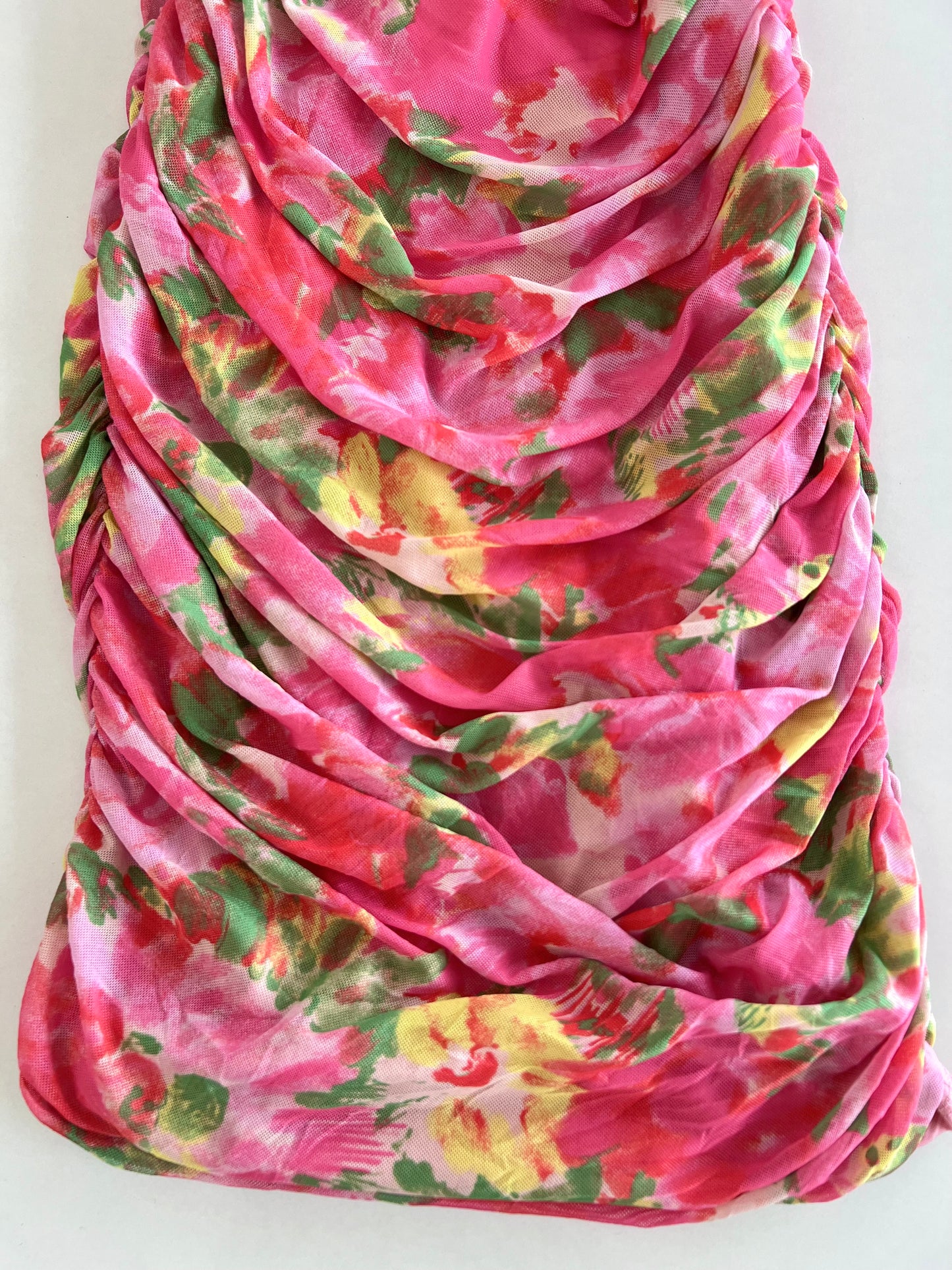 Pinkrose Ruched Dress-Bust 48 to 50