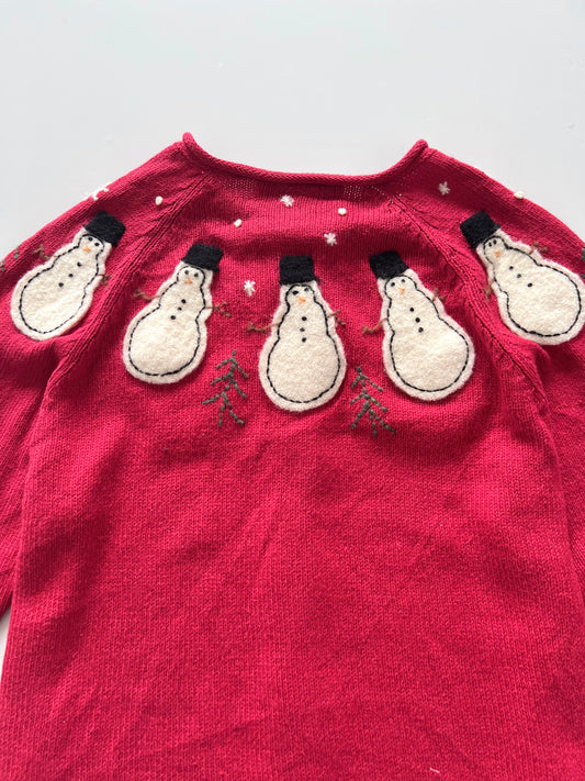 Susan Bristol Christmas Embroidered Sweater Cardigan-Bust 38