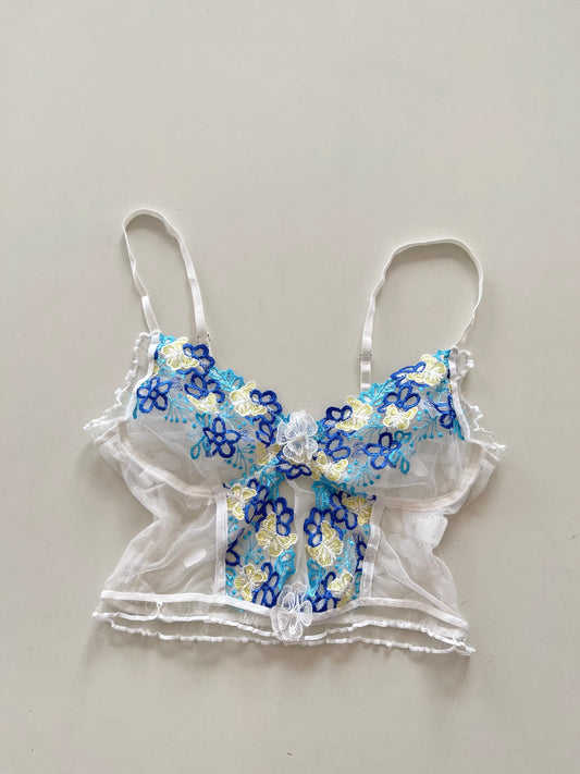 Lace Sheer Top-Bust 32 to 34