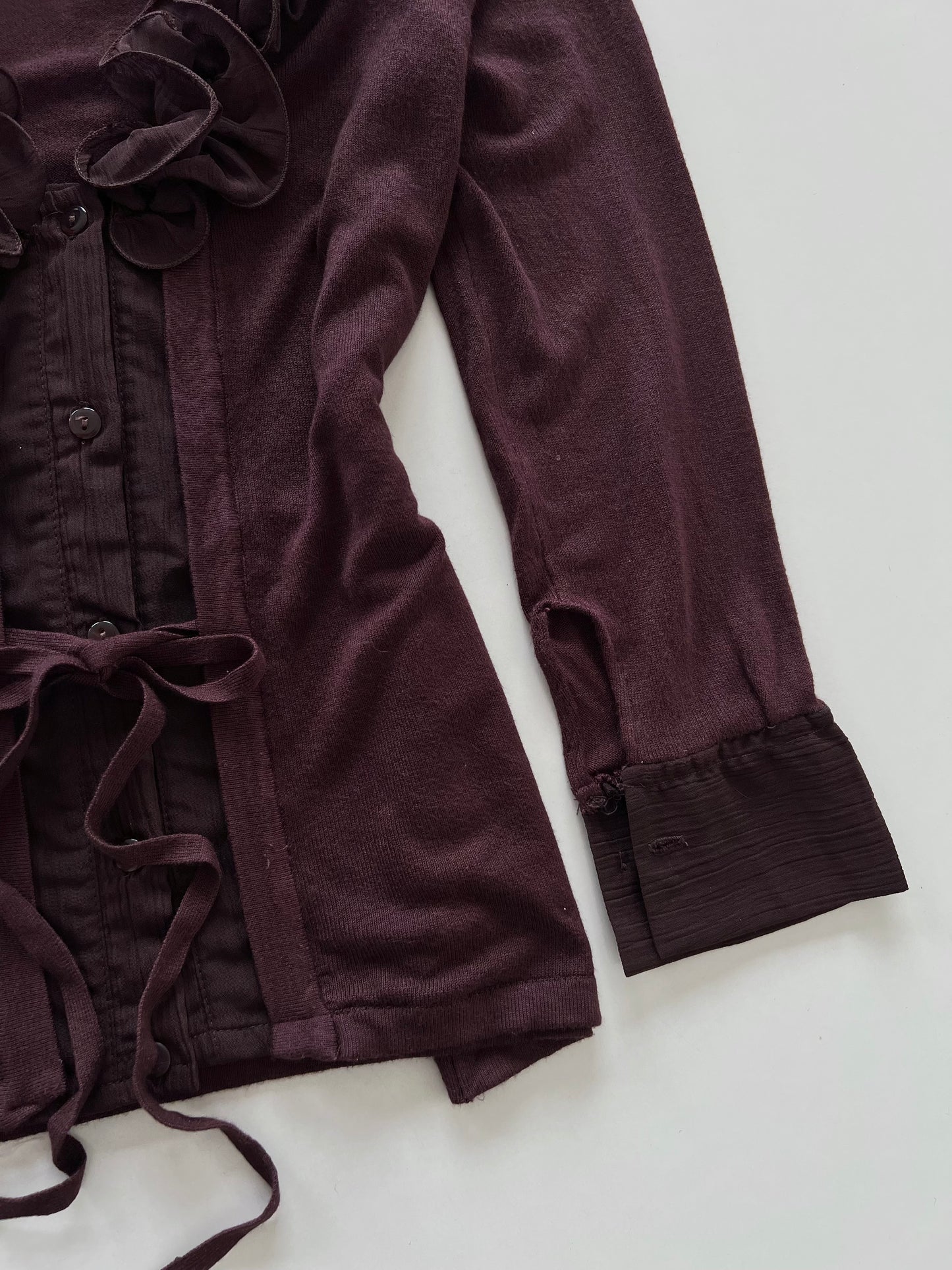 Vintage Ruffle Top-Bust 36 to 38