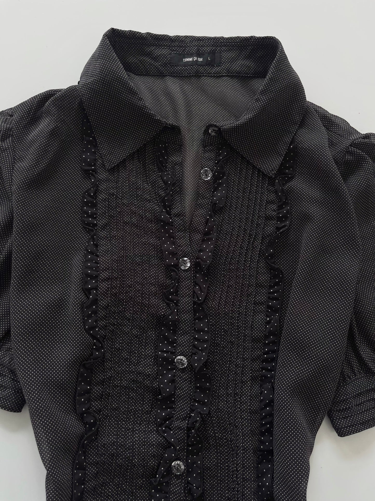 Comme Ca Ism Sheer Shirt-Bust 38