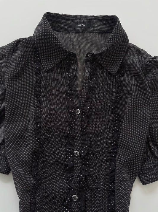Comme Ca Ism Sheer Shirt-Bust 38